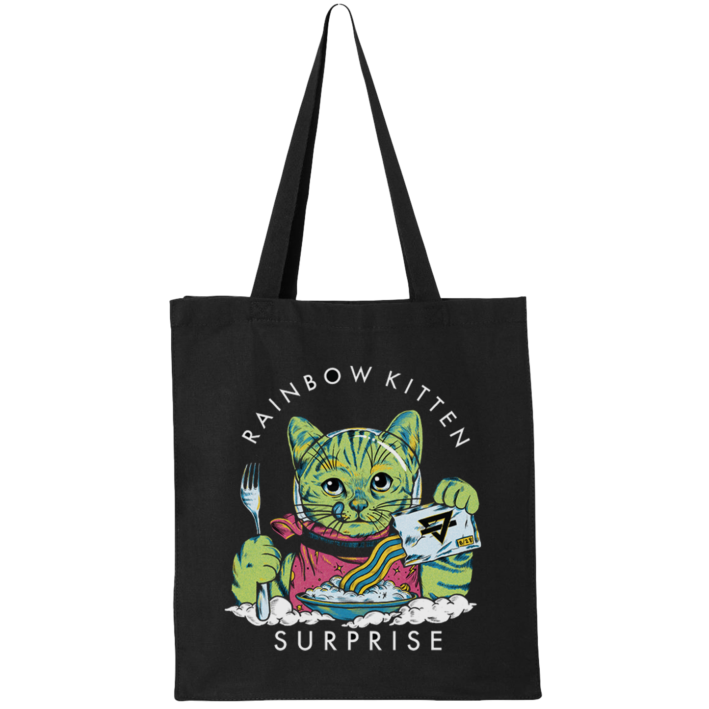 Space Kitty Breakfast Tote Bag