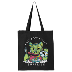 Space Kitty Breakfast Tote Bag